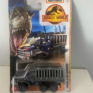 Matchbox Jurassic world armored action transporter
